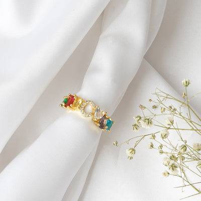 Lowe Multicolour Alphabet C Ring