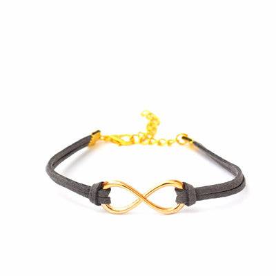 Grey Infinity Bracelet