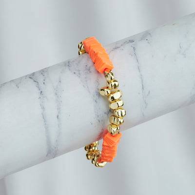 Anti-Hero Orange Beaded Bracelet