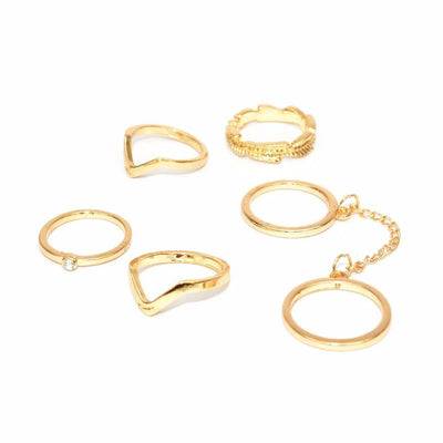 Elegant Gold Midi Rings