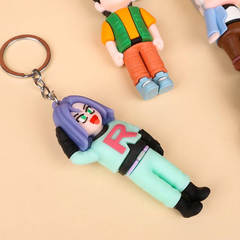 Cartoon Character Soft Keychain –  Fun Random Design Accessory for Bags & Keys ( Pack of 1 ) Buy @ ₹99
