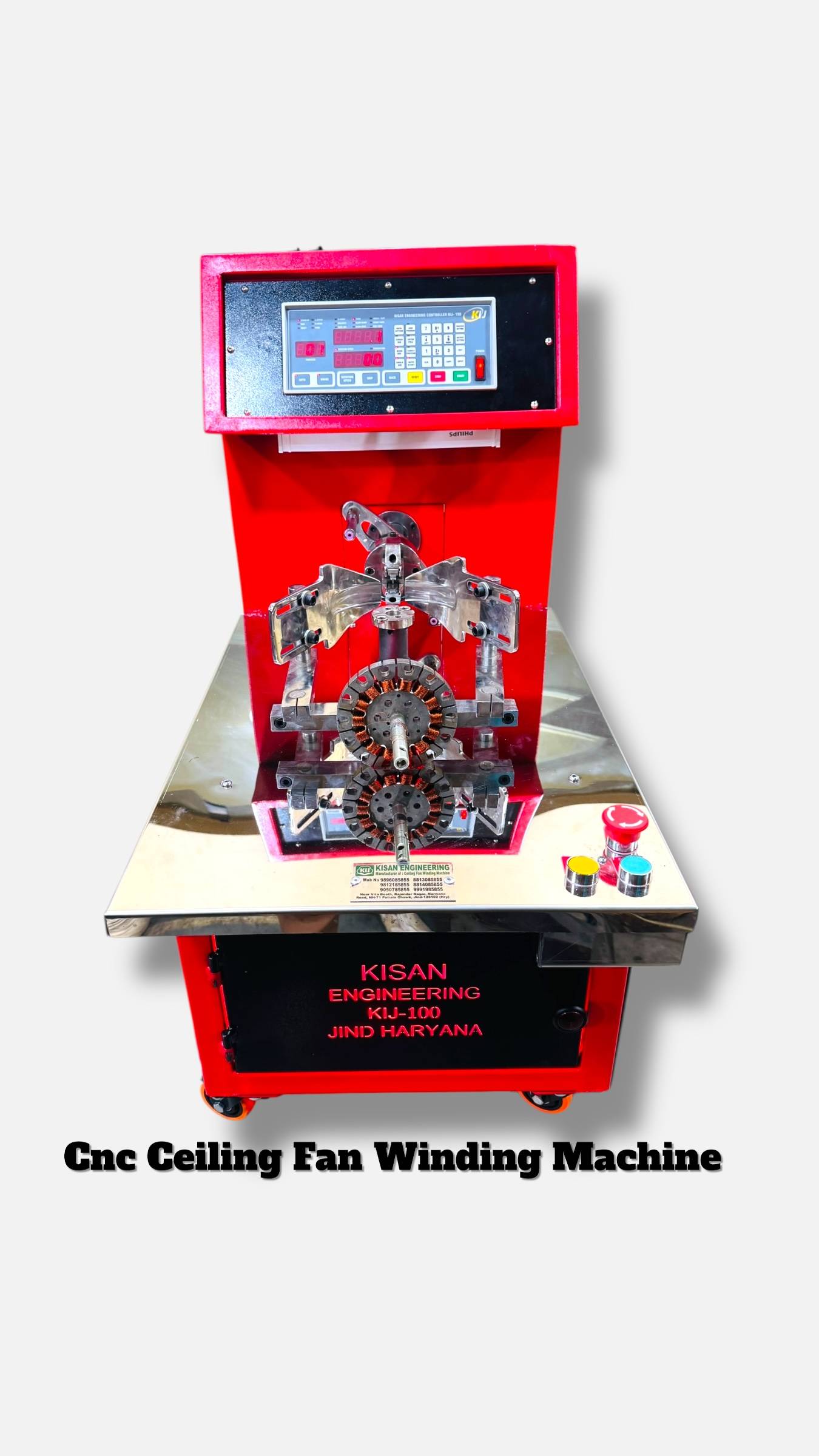 Fully Automatic Ceiling Fan Stator Winding Machine (MINI CNC) – KIJ 100
