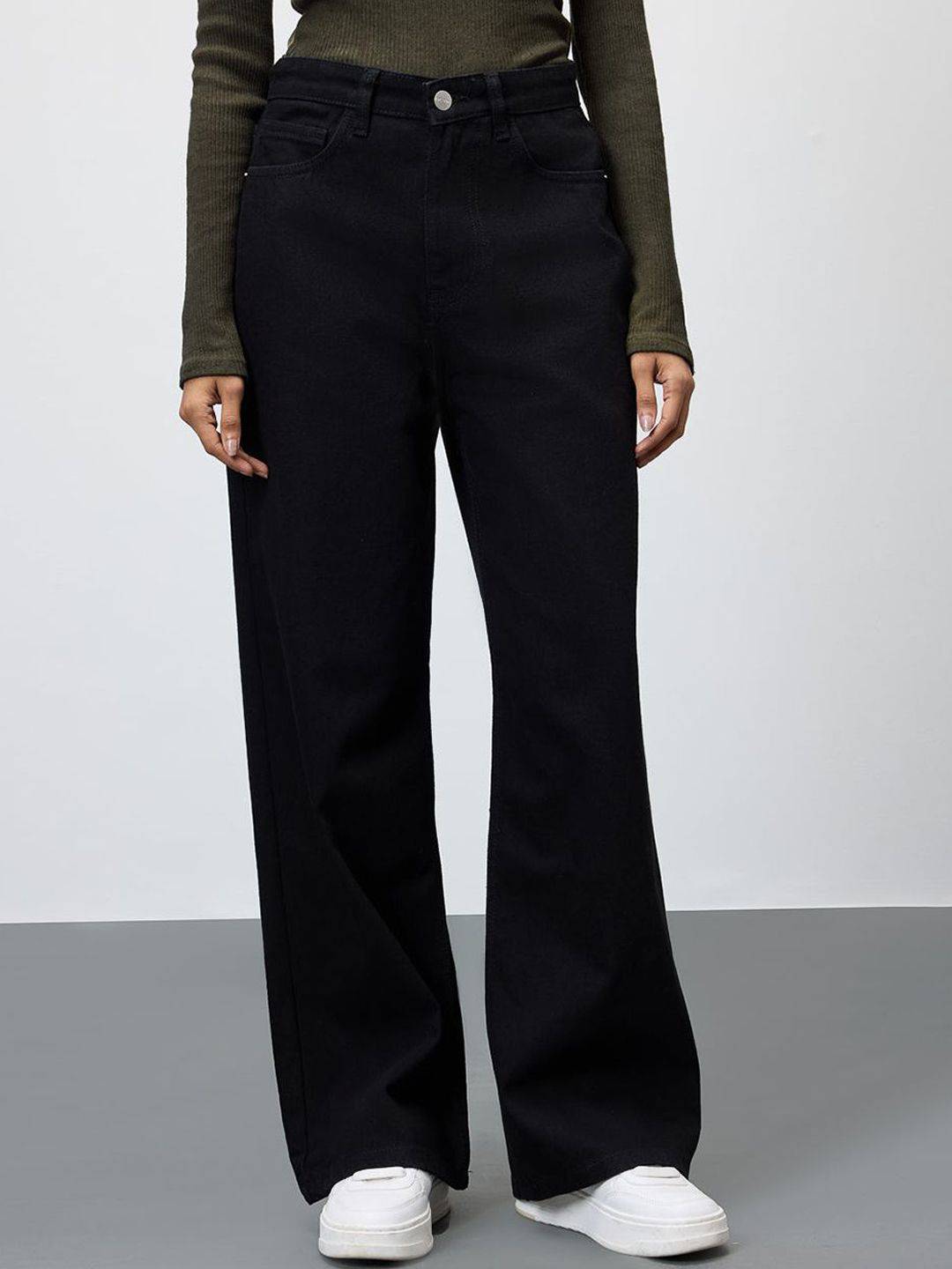 Kotty Women Jean Wide Leg Stretchable Jeans