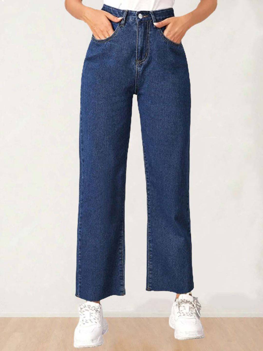Kotty Women Straight Fit High-Rise Stretchable Cotton?Jeans
