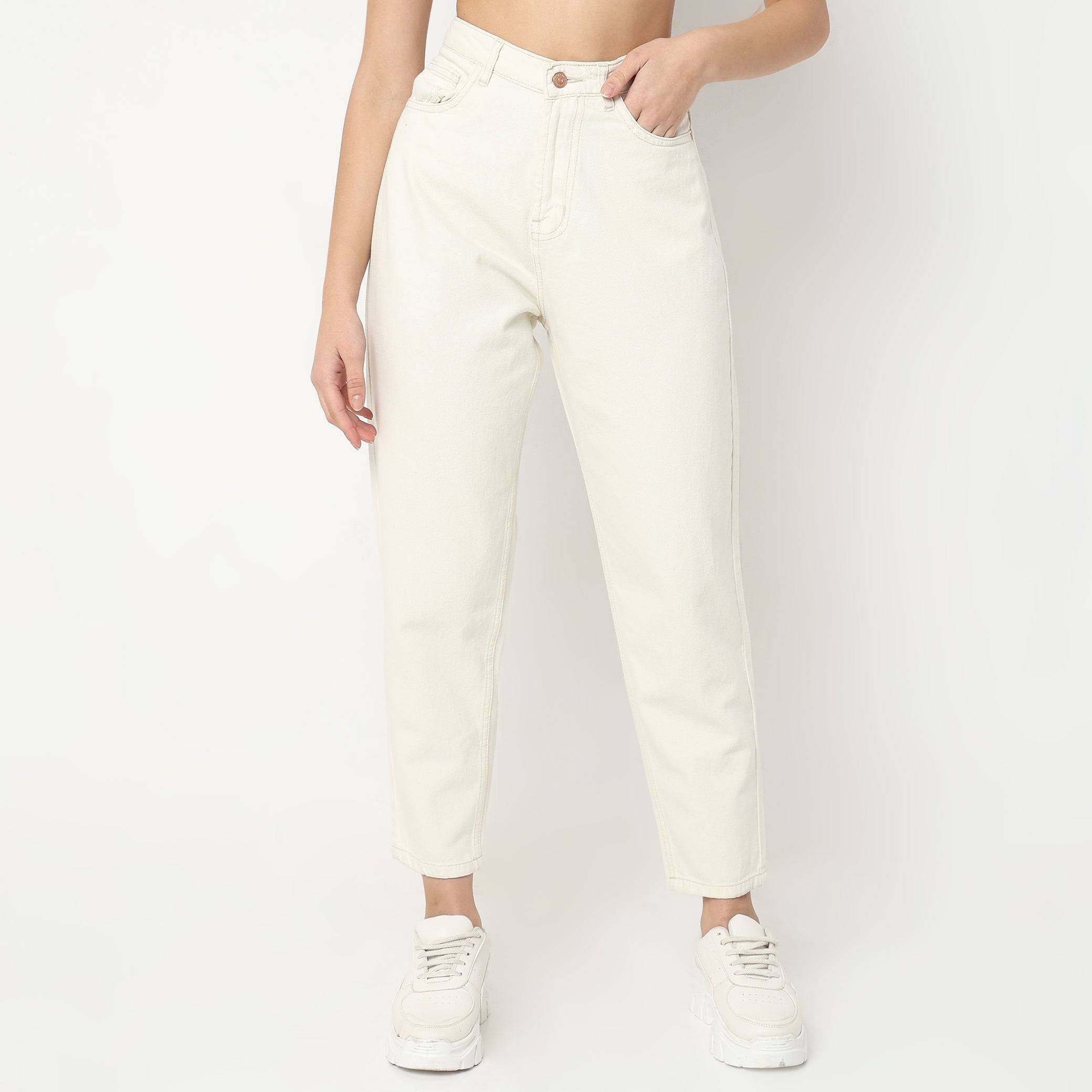Slouch Fit High Rise Jeans