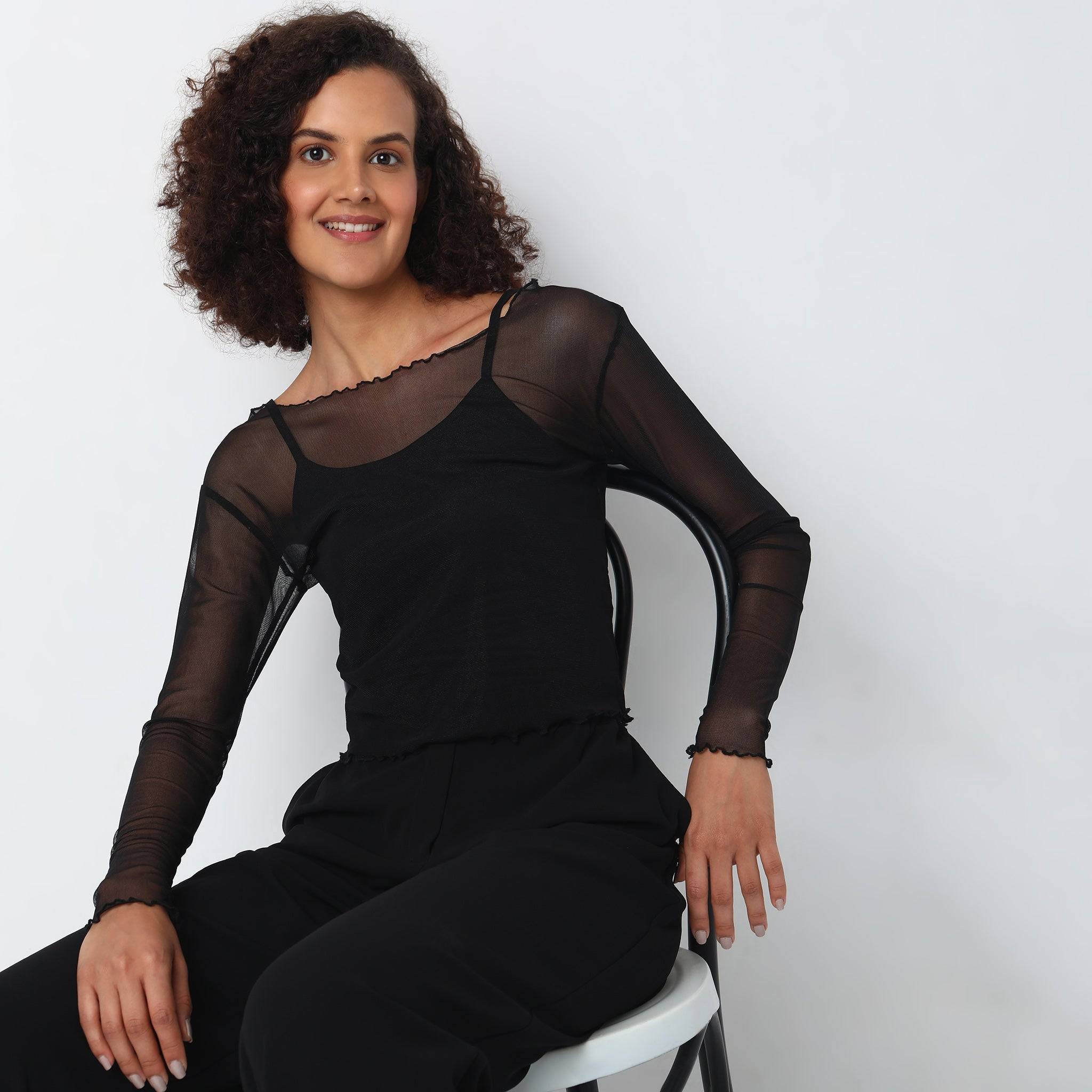 Regular Fit Solid Top