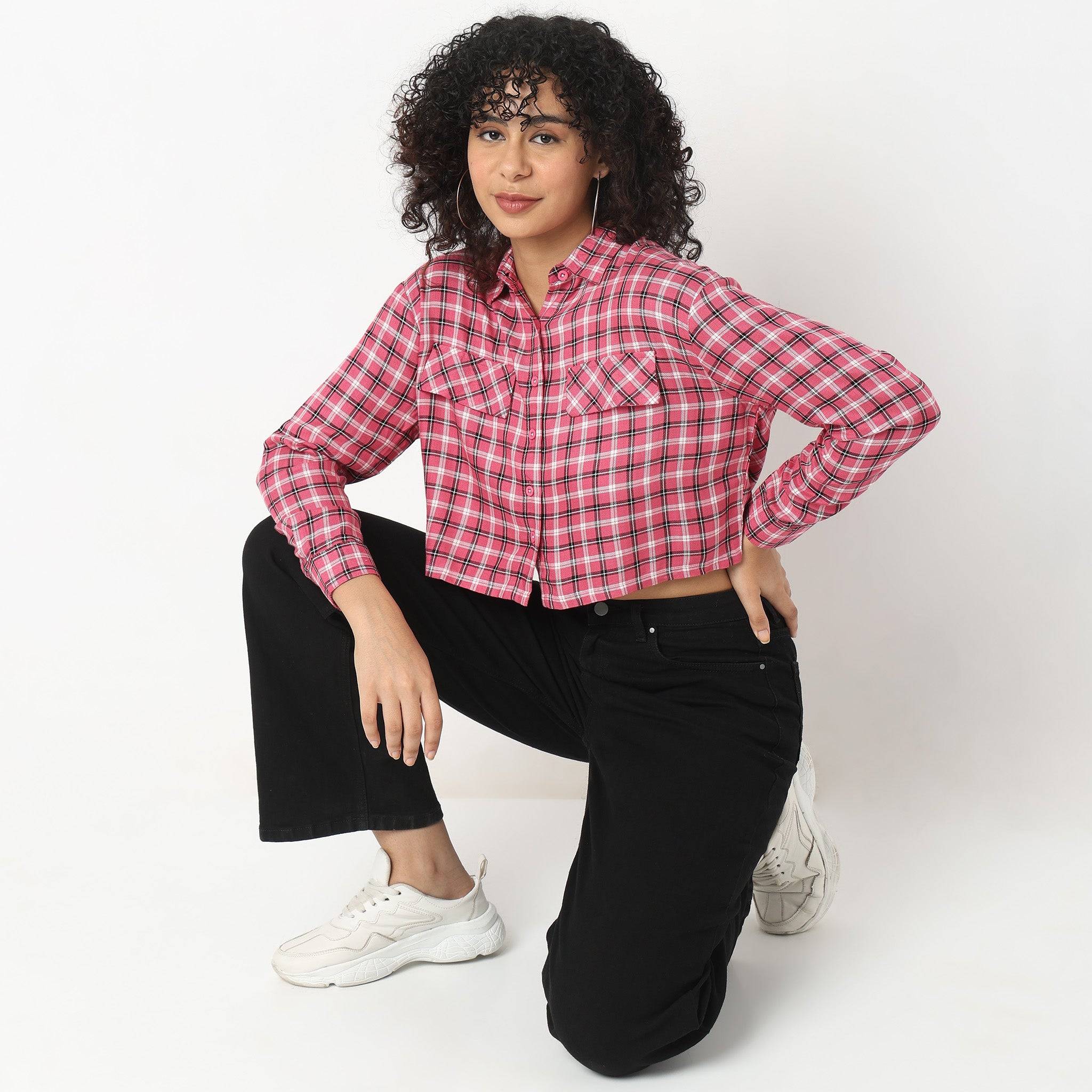Comfort Fit Checkered Shirts