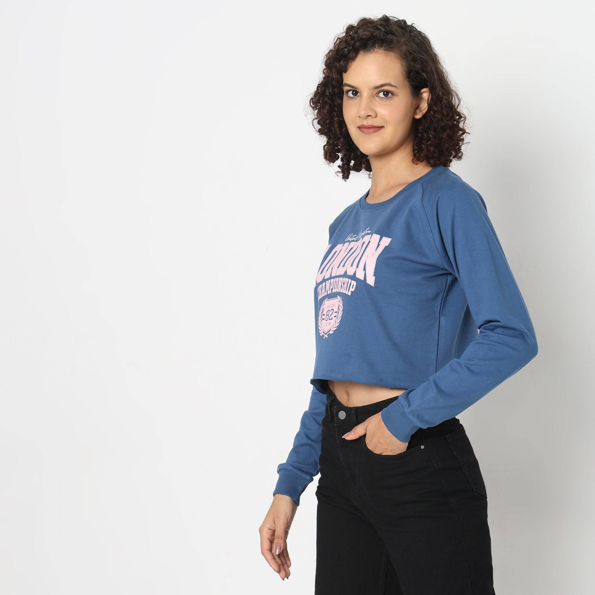 Regular Fit Graphic Sweatshirt