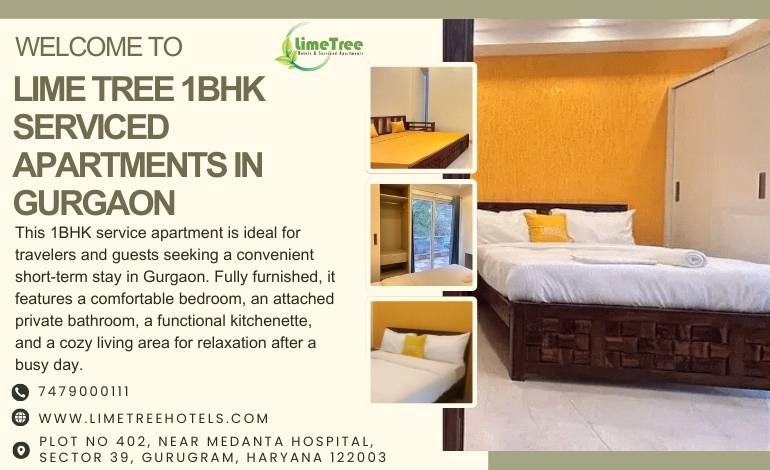 Green-View 1BHK Service Apartment for Fresh Living