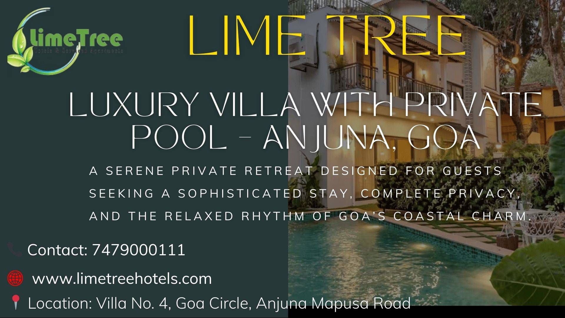 Exclusive Goa Villa with Private Pool Close to Anjuna Beach
