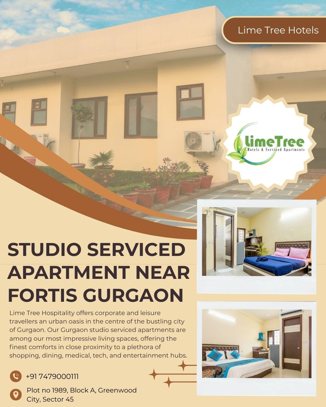 Value-Friendly Studio Service Apartment in Gurgaon