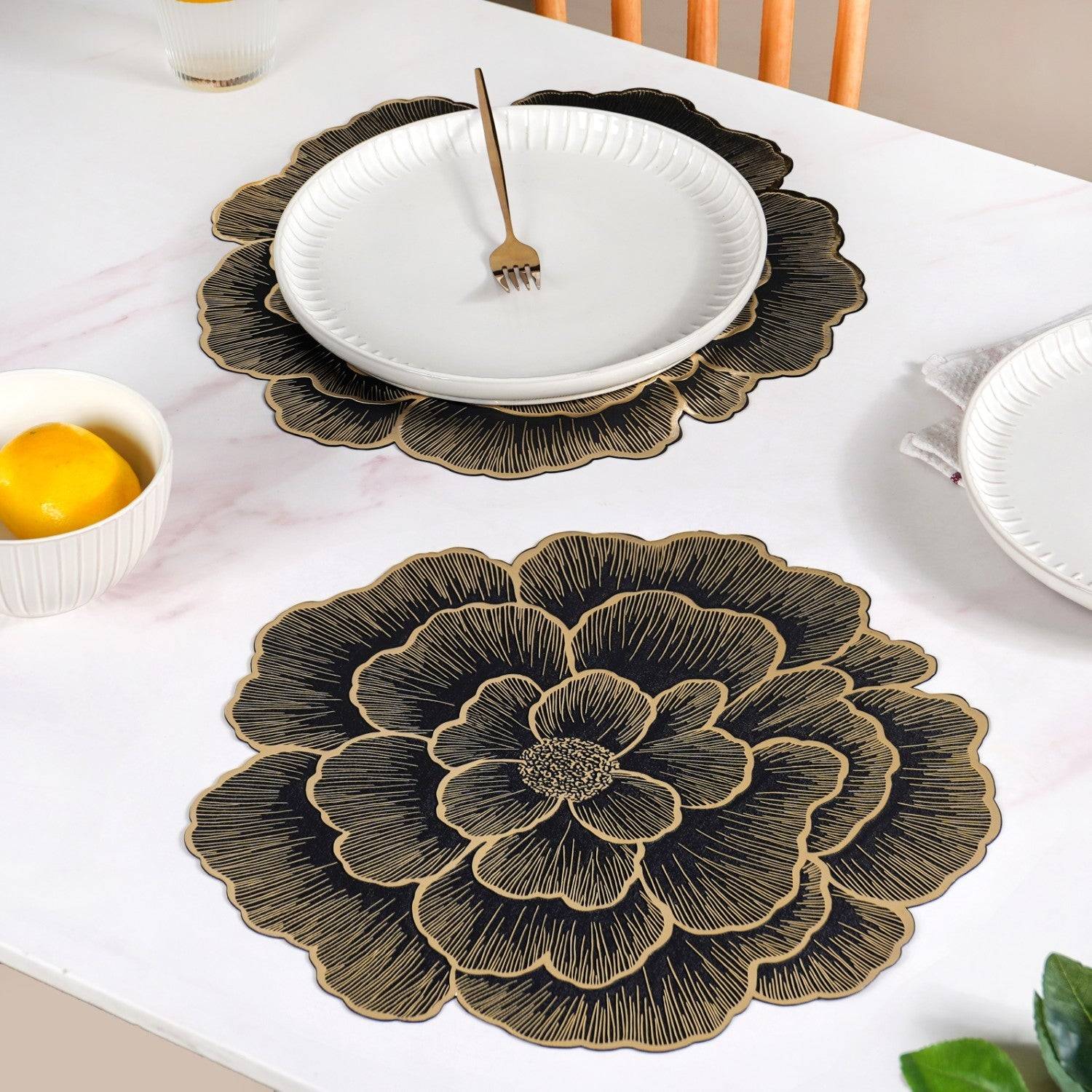 Luxe Bloom Radiance Table Mat Set Of 6
