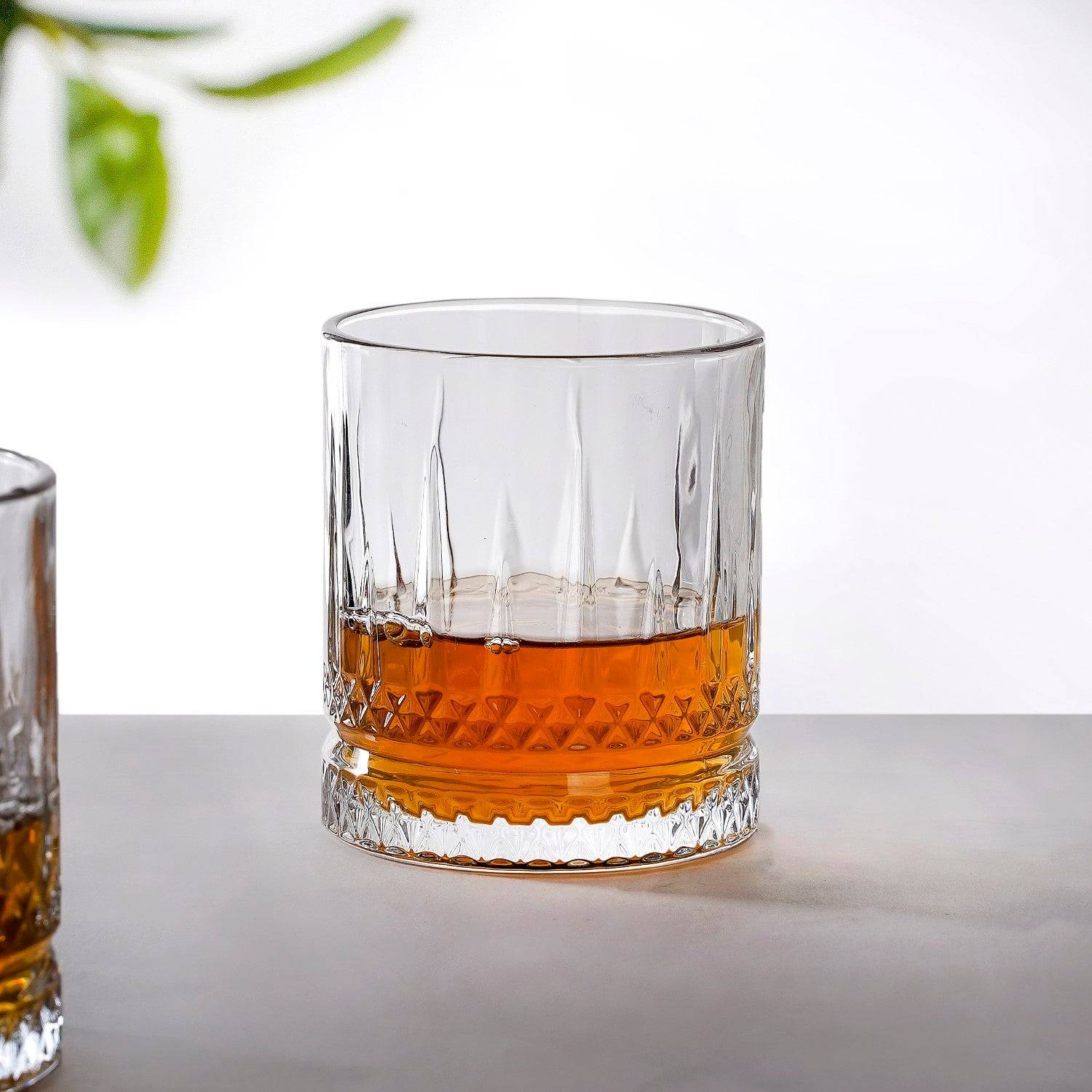 Set Of 6 Luxora Engraved Whiskey Glasses 380ml buy only at ₹845