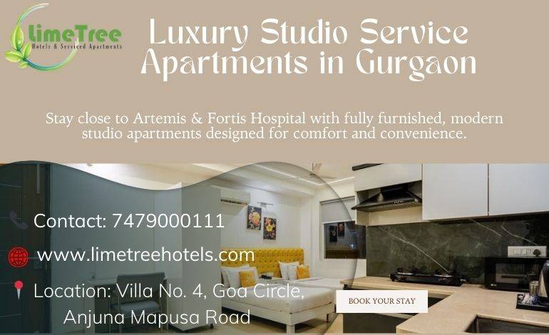 Spacious Studio Apartments for Short & Long Stay in Gurgaon