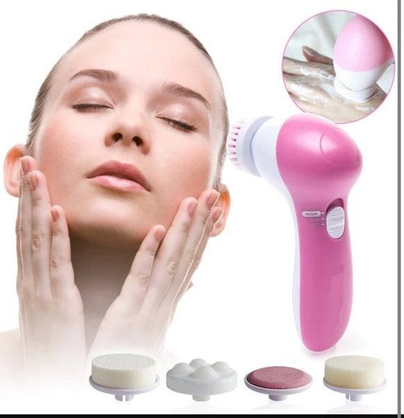 5 in 1 Beauty Care Massager &amp; Dead Skin Remover Facial Exfoliator Care &amp; Cleansing Cleanser Massager Kit for Smoothing Body Beauty Skin Cleaner