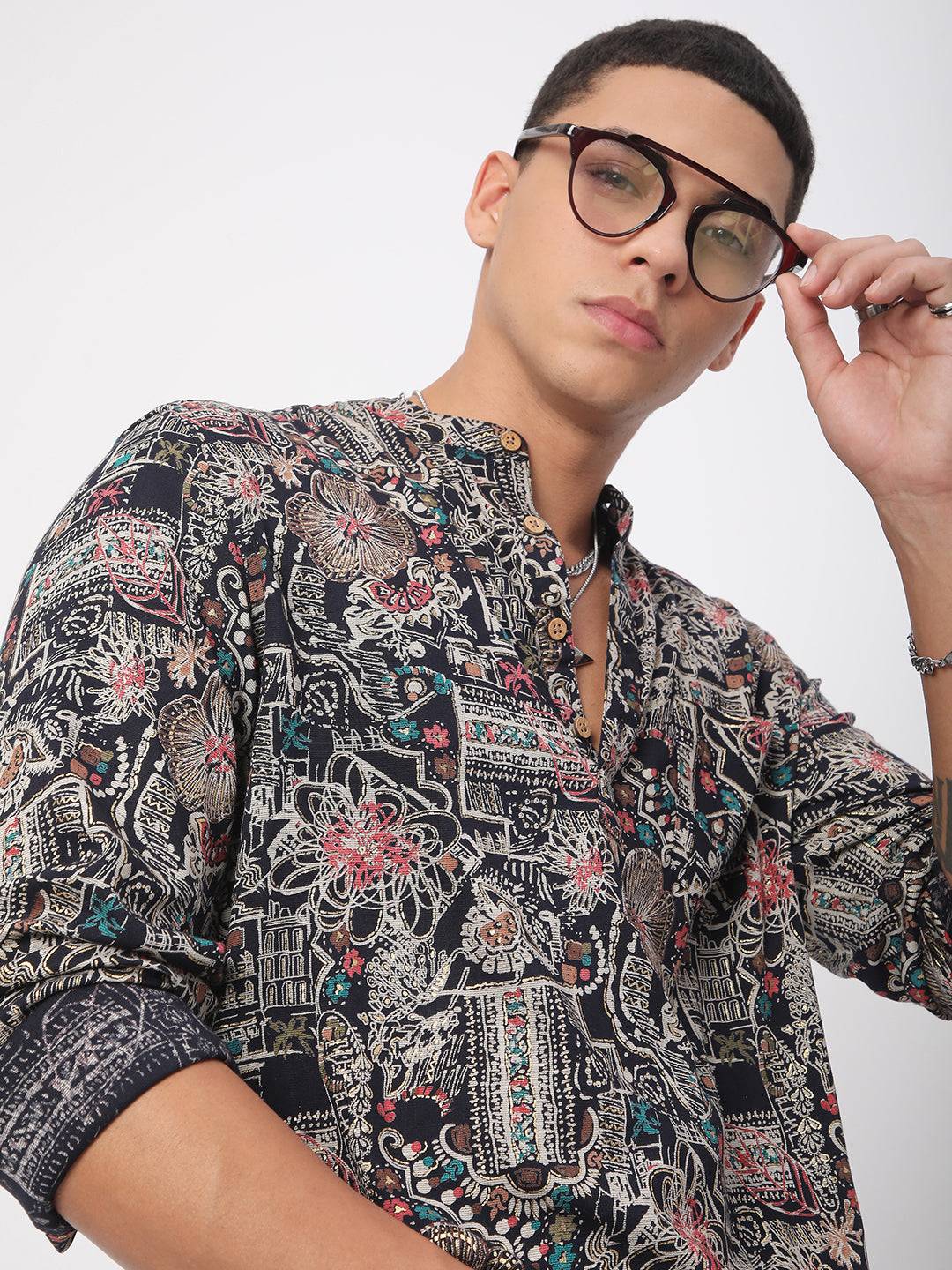 Artistic Multicolour Foil Printed Kurta Buy only at ₹799