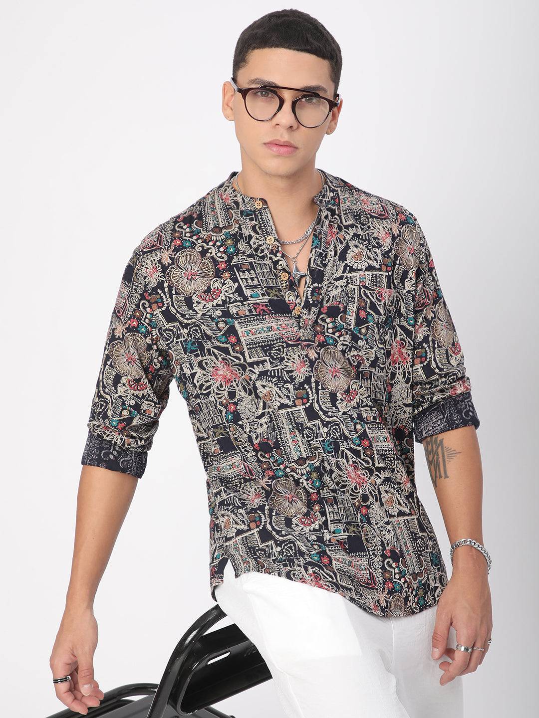 Artistic Multicolour Foil Printed Kurta Buy only at ₹799