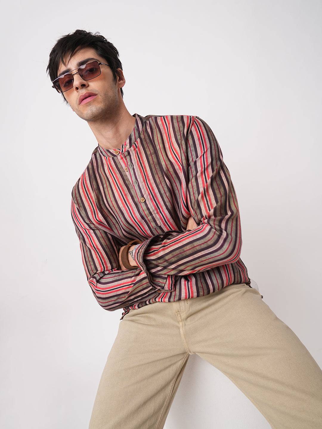 Contemporary Striped Multicolour Kurta Buy only at ₹699