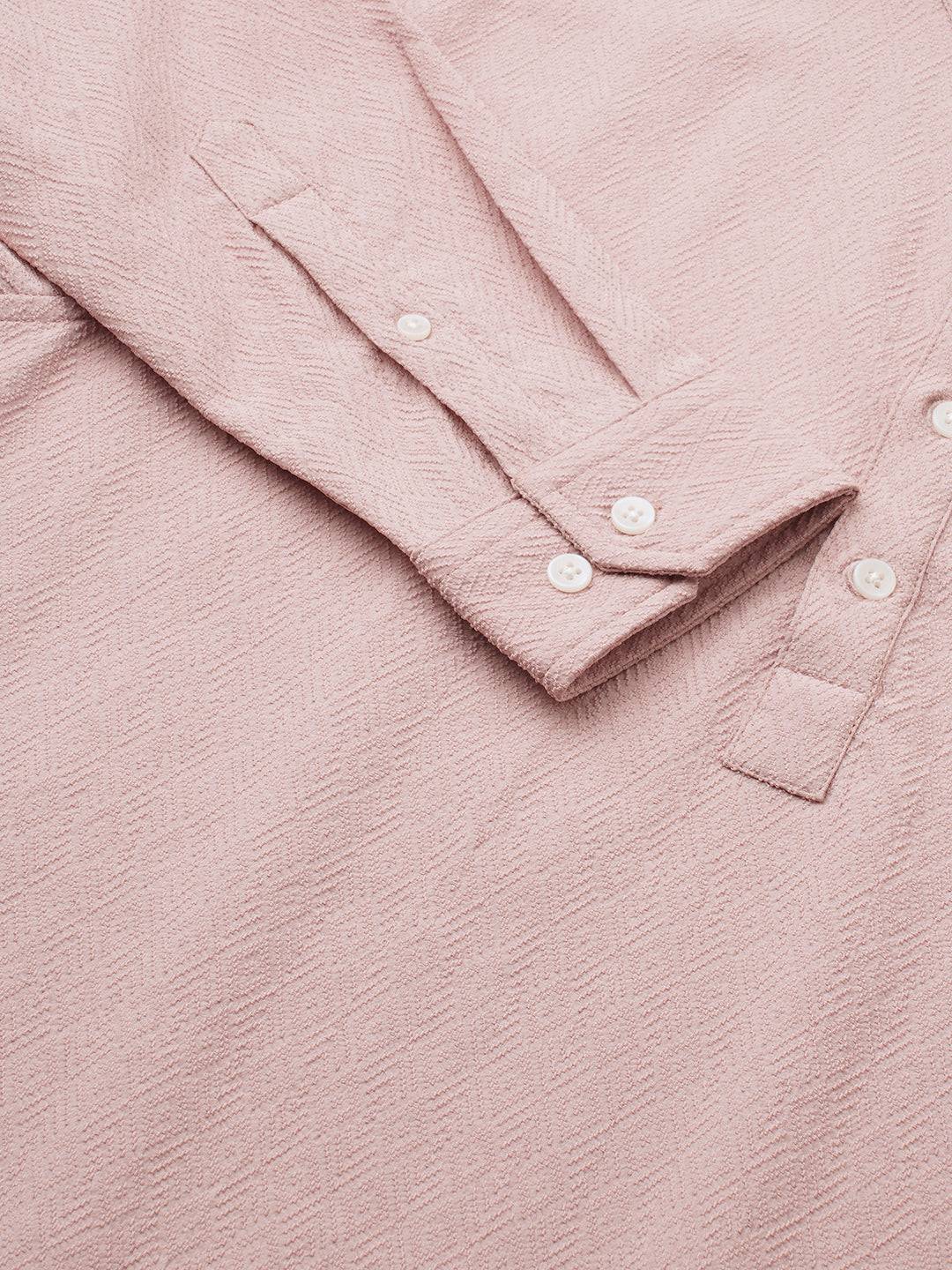 Blush Pink Diamond Weave Kurta Buy only at ₹699