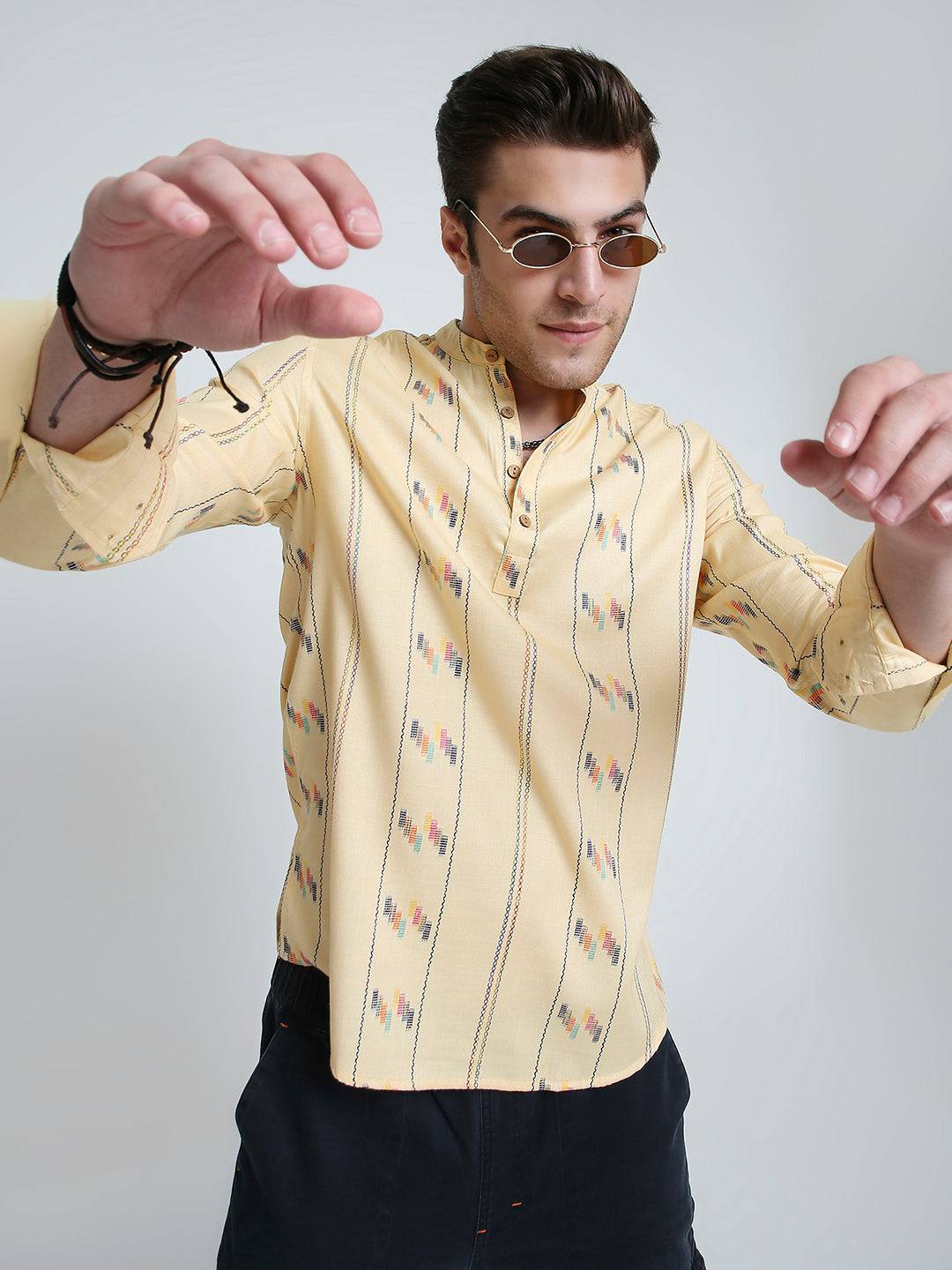 Sunbeam Mosaic Line Embroidered Kurta Buy only at ₹699