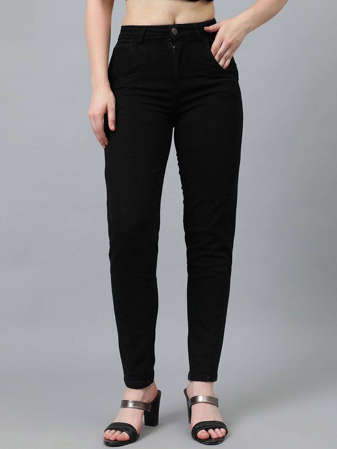 Kotty Women Straight Fit High-Rise Stretchable Jeans
