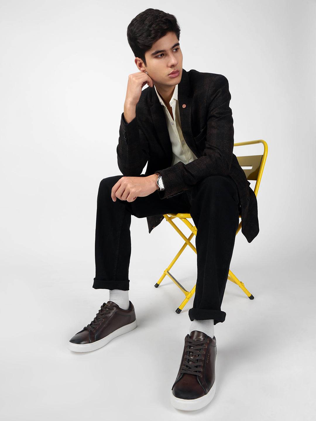 MOCHA - Classic Leather Sneakers - Brown