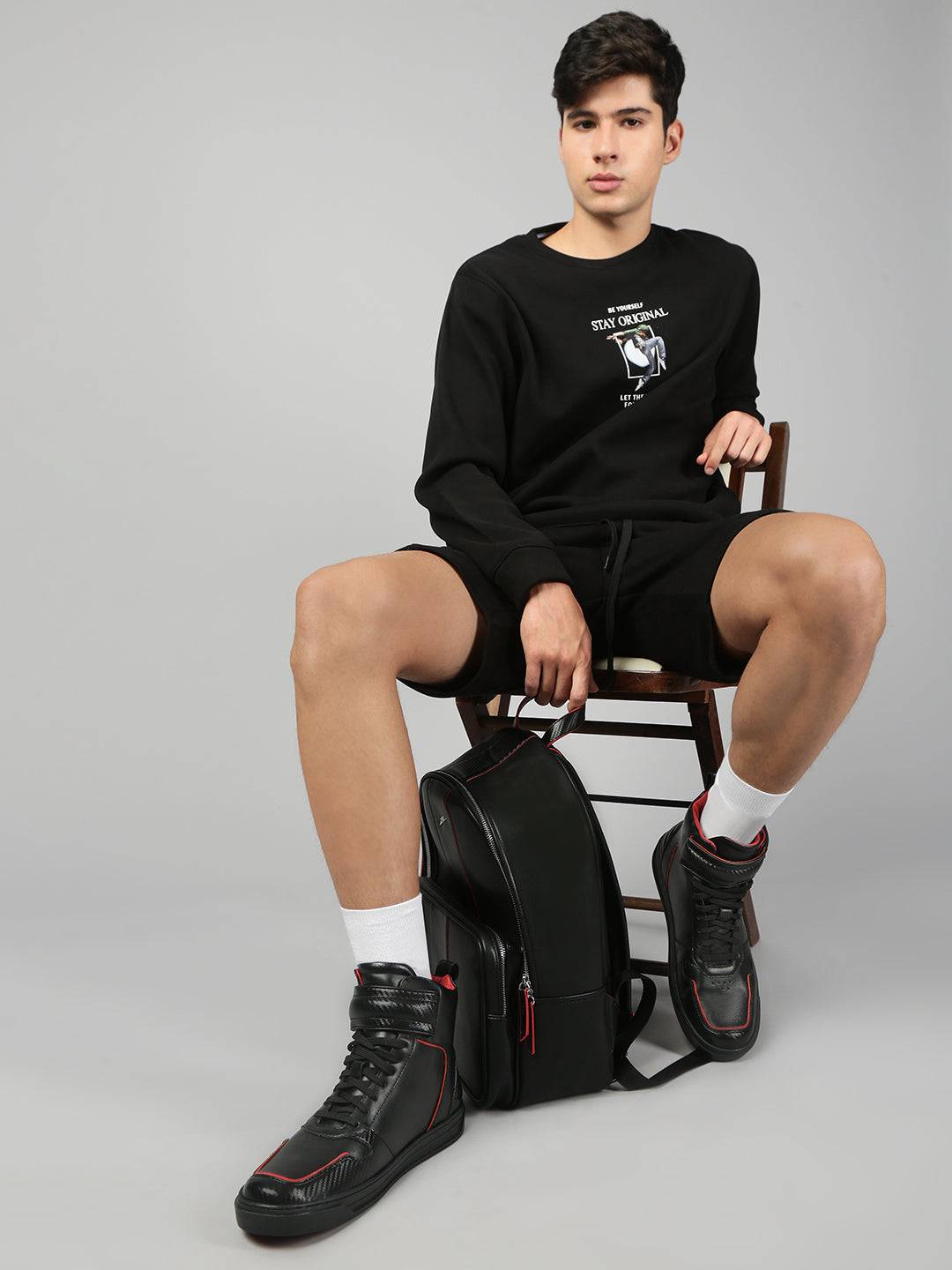 Carbon-Fiber Plated Premium Leather High-Top Leather Sneakers