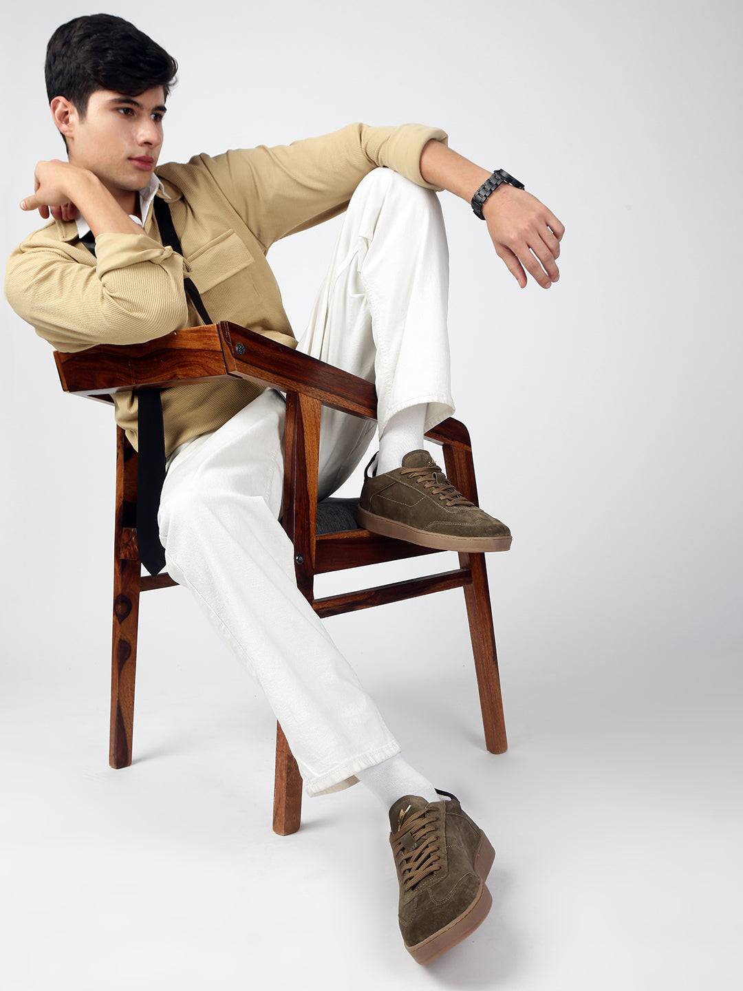 OAK - Premium Leather Casual Sneakers - Green