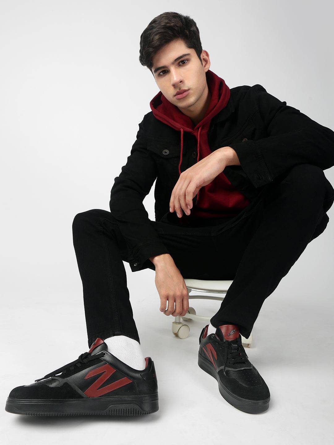 BLOOD NIGHT - Premium Leather Low-Top Sneakers