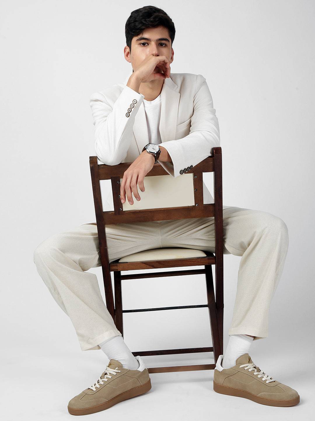 DUNE - Premium Leather Casual Sneakers - Beige