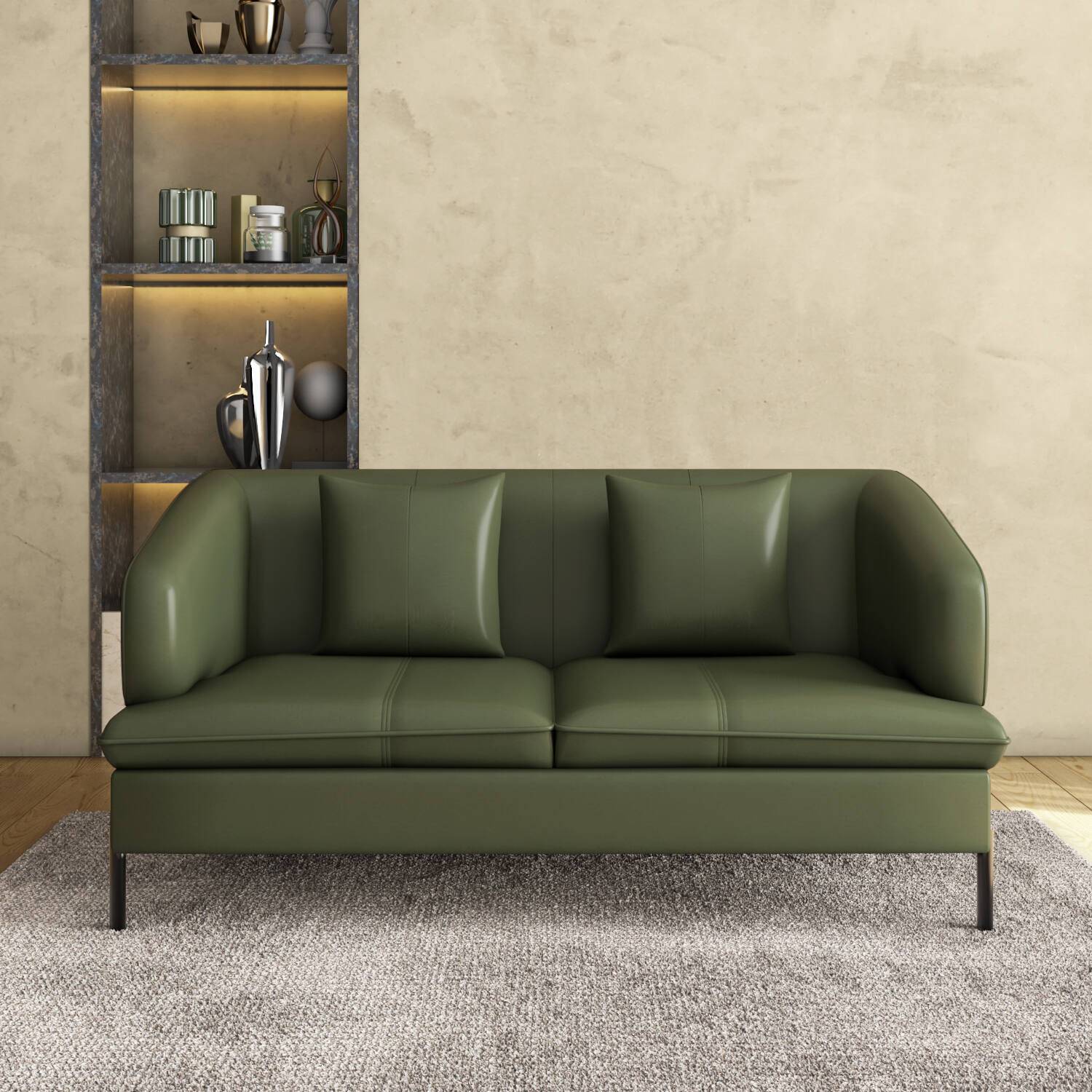 Modena 2 Seater Sofa (Green)