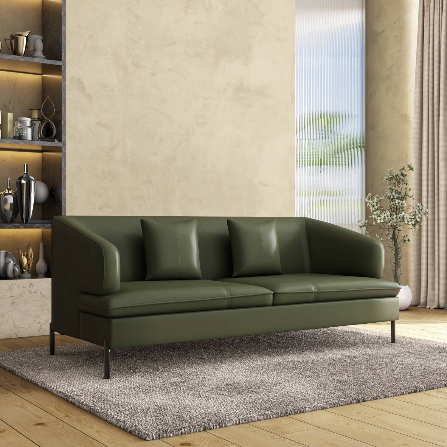 Modena 3 Seater Sofa (Green)