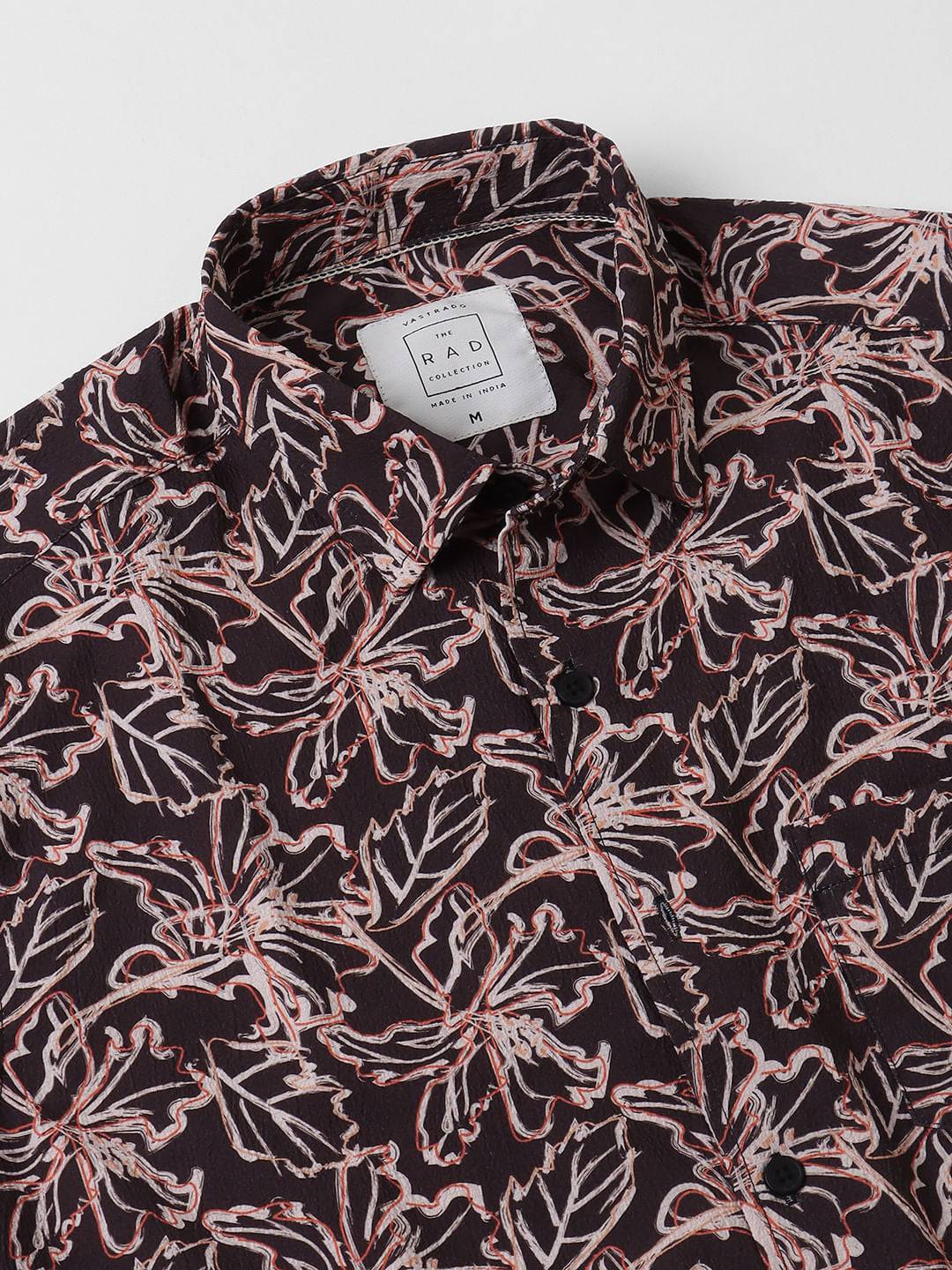 Grease Black Floral Printed Crinkled Shirt Buy only at ₹659