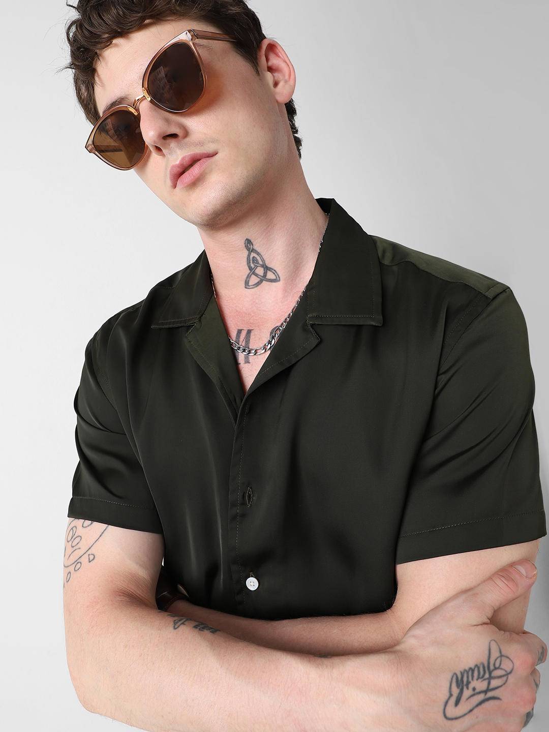 Radiant Avocado Green Oversized Shirt Buy only at ₹419