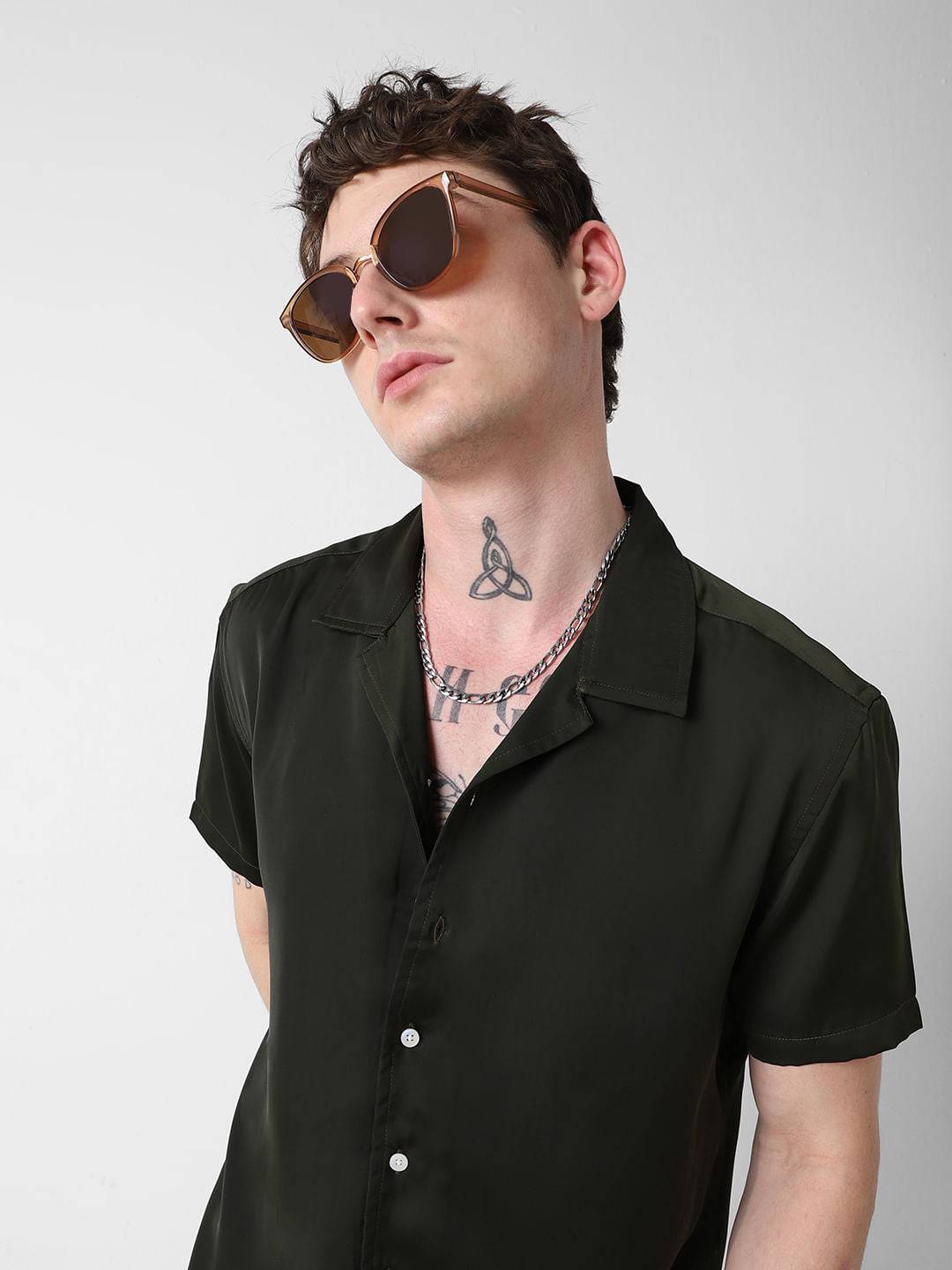 Radiant Avocado Green Oversized Shirt Buy only at ₹419