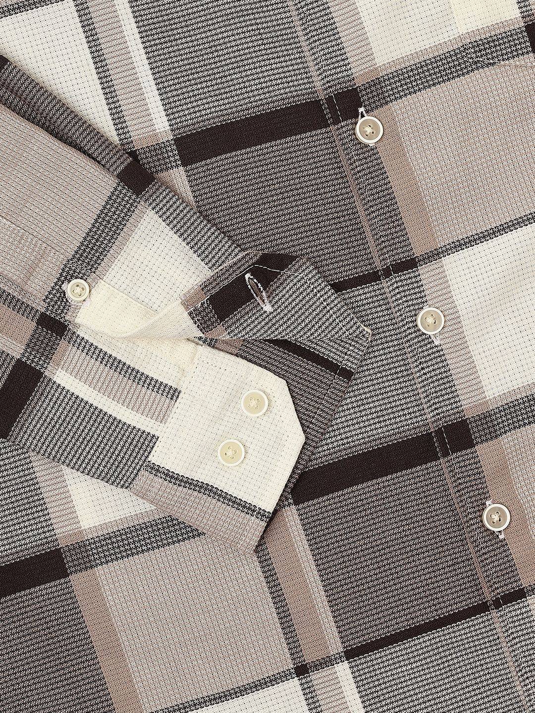 Brunette & Ivory Broad Checked Shirt Buy only at ₹759