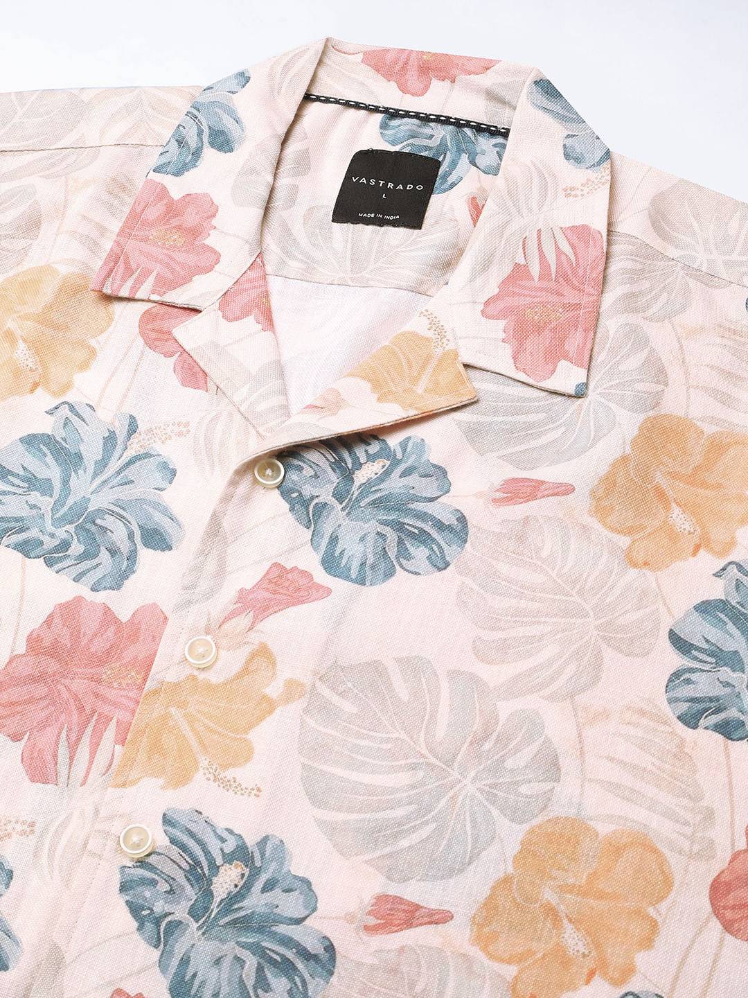Sublime Artistic Floral Cream Oversized Shirt Buy only at ₹659