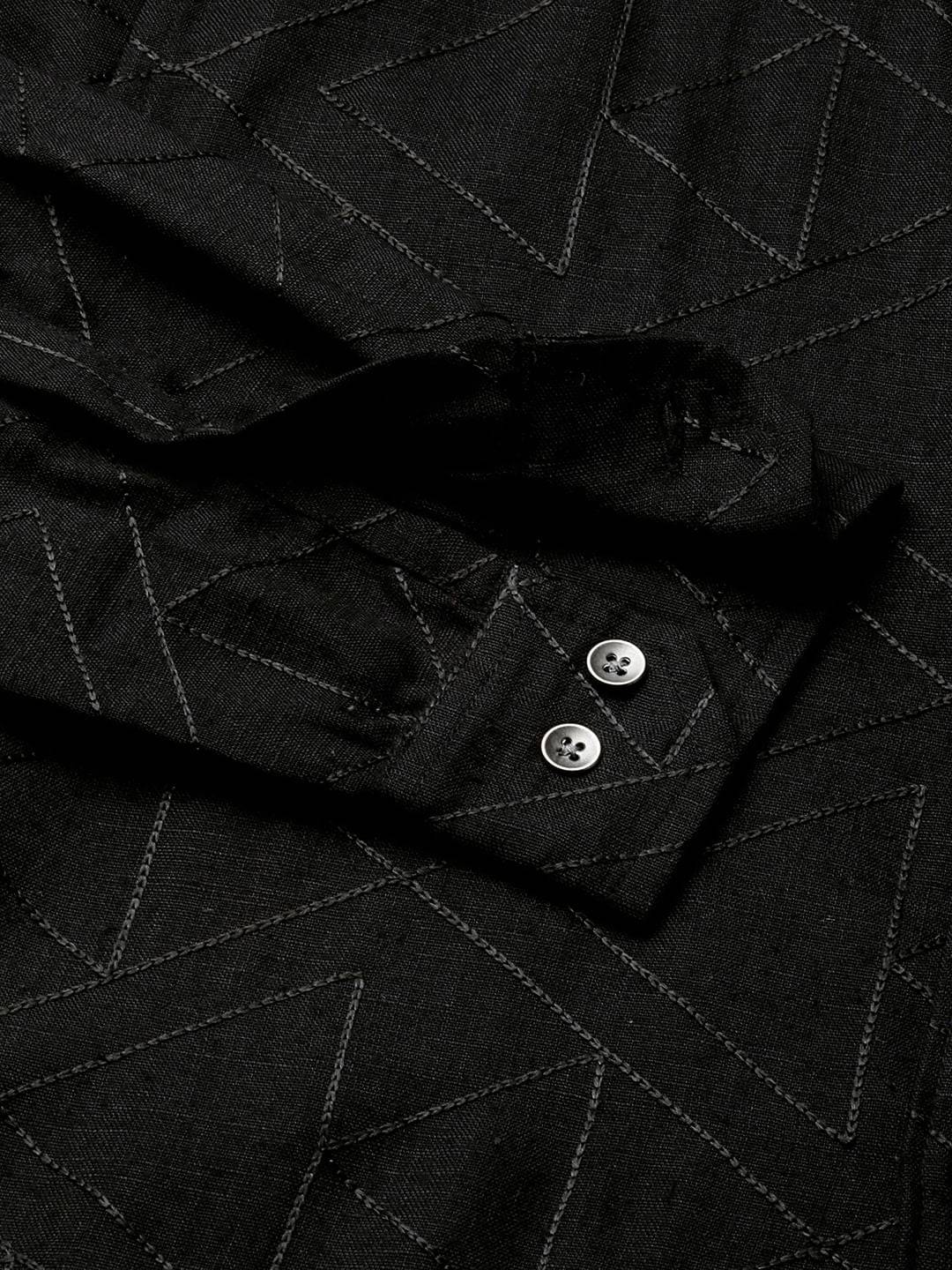 Trigon Embroidered Black Shirt Buy only at ₹699