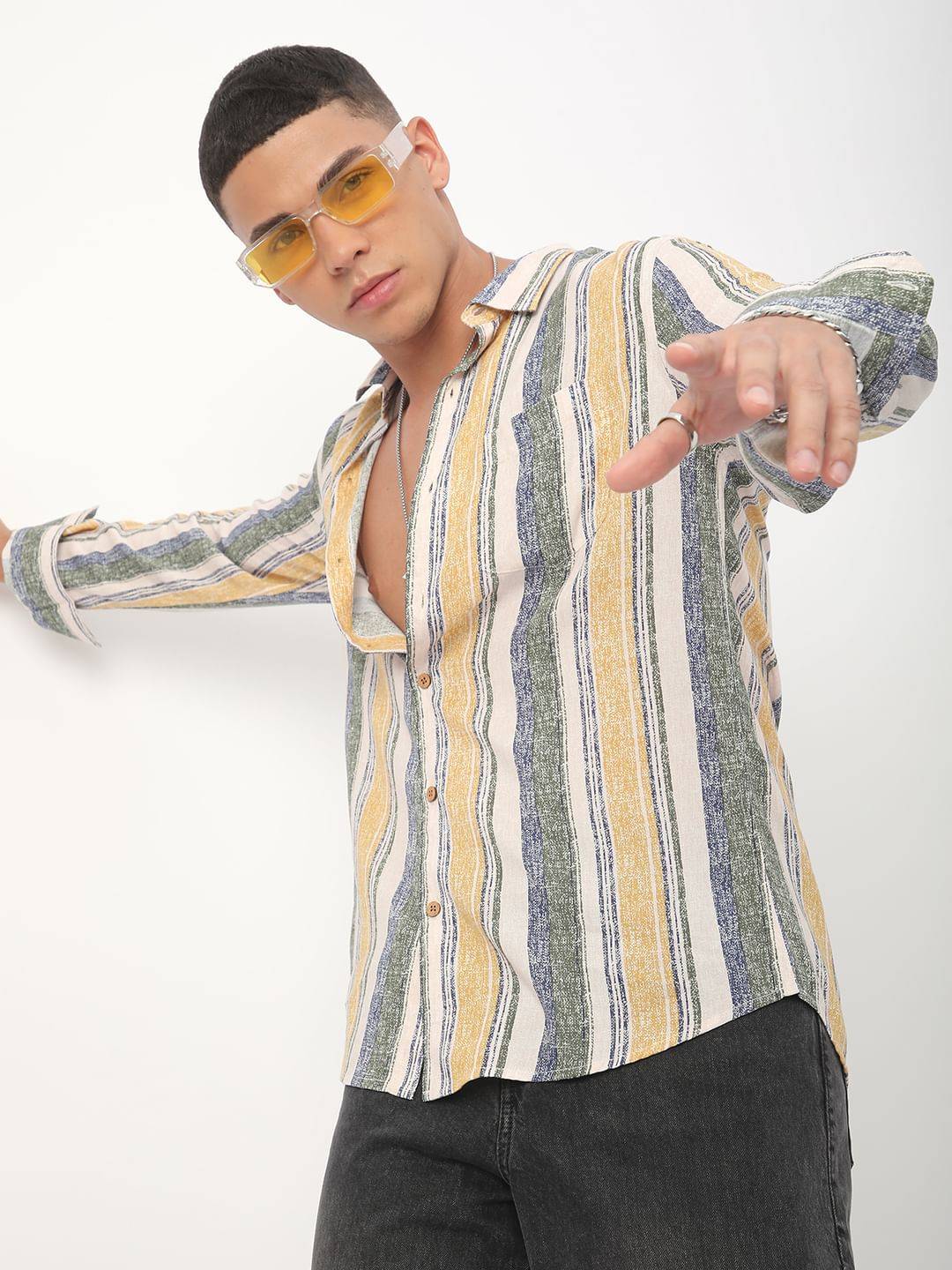 Multicolour Giclée Striped Shirt Buy only at ₹659