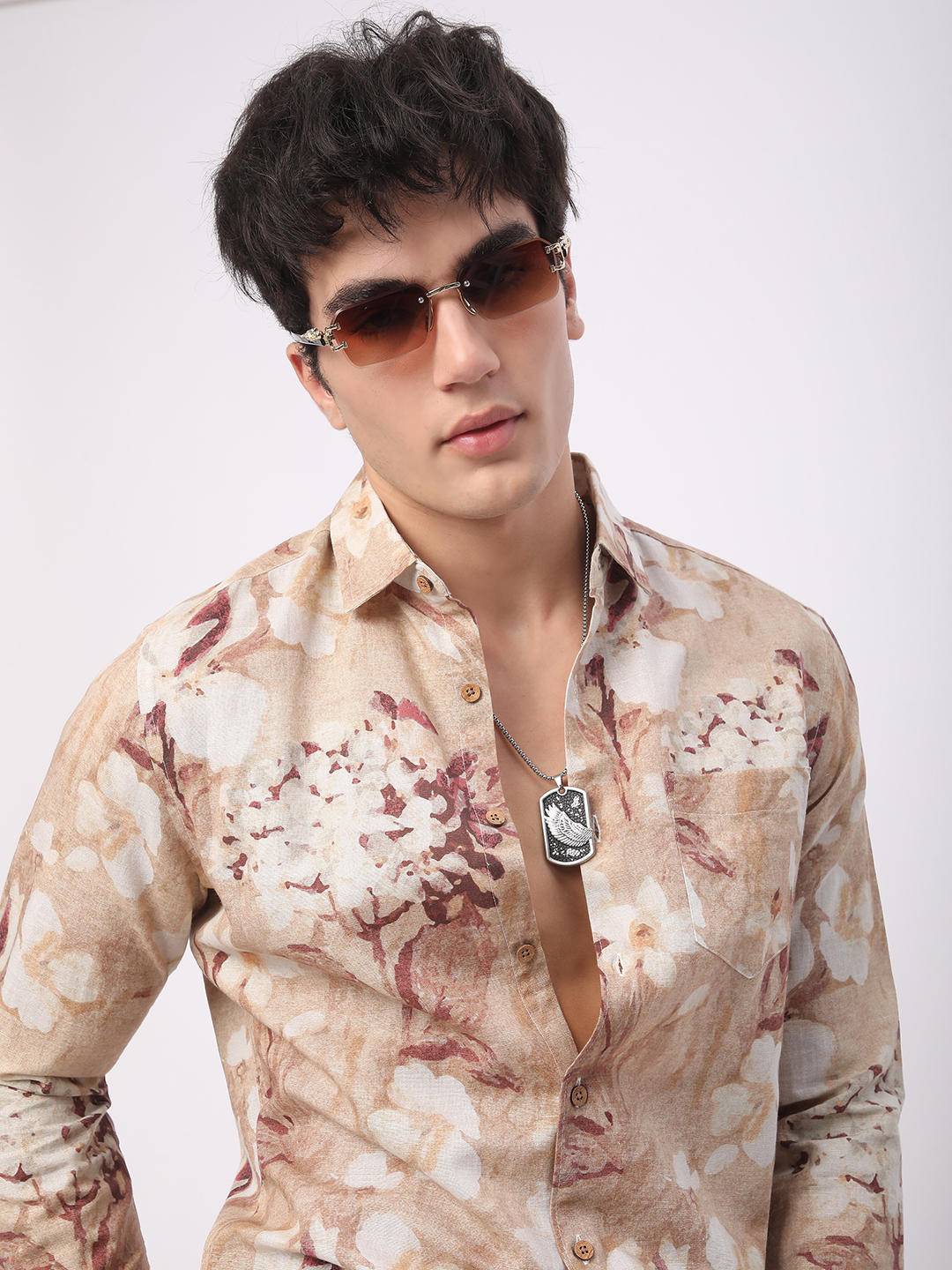 Artistic Multicolour Floral Printed Shirt Buy only at ₹494