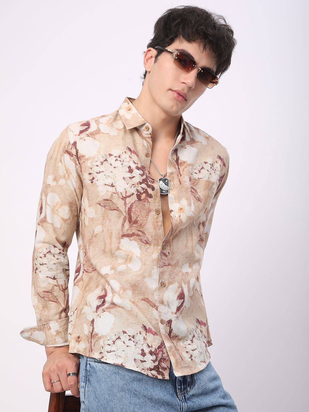 Artistic Multicolour Floral Printed Shirt Buy only at ₹494