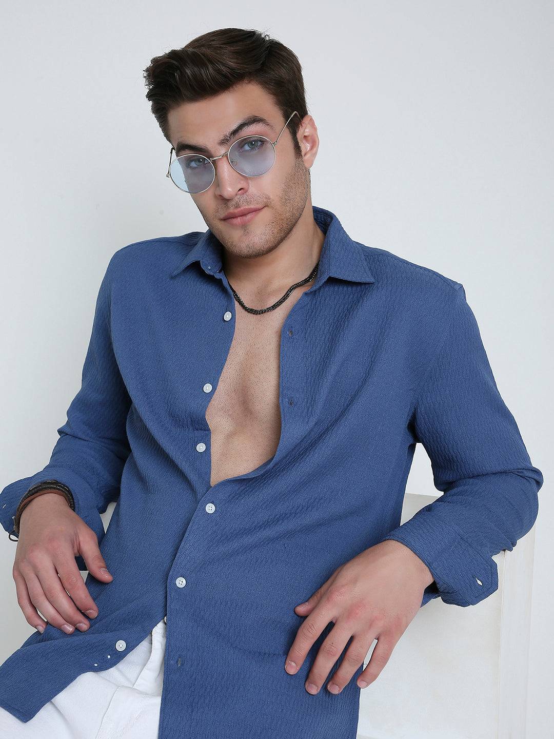 Arctic Ripple Textured Shirt Buy only at ₹759