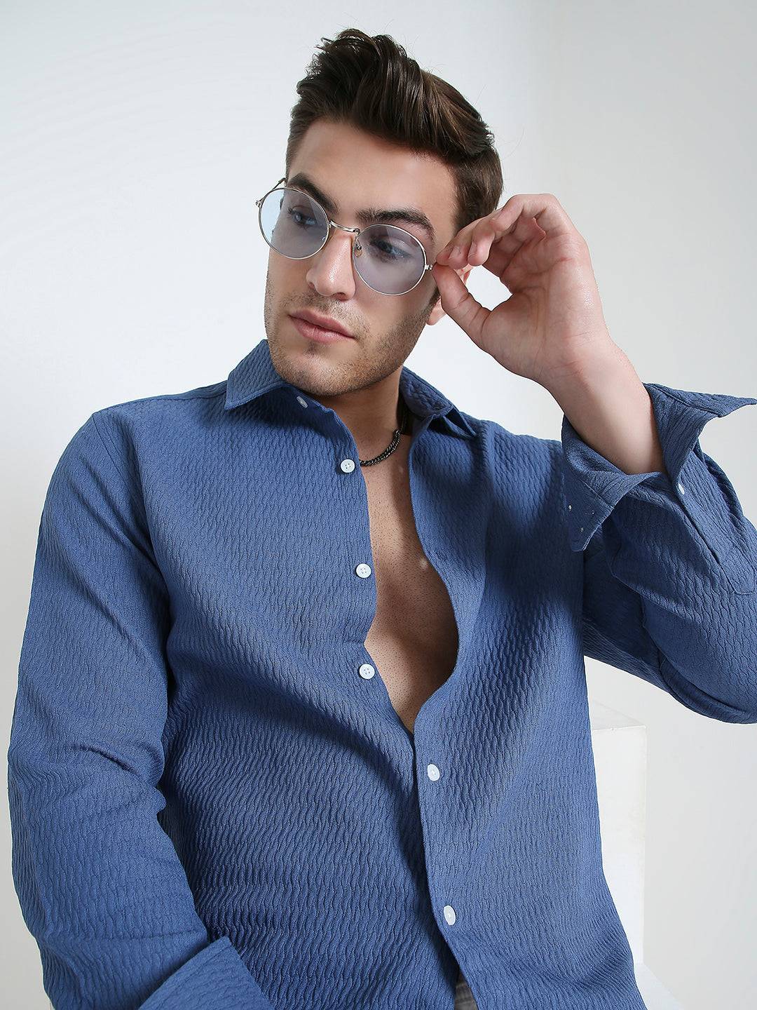 Arctic Ripple Textured Shirt Buy only at ₹759