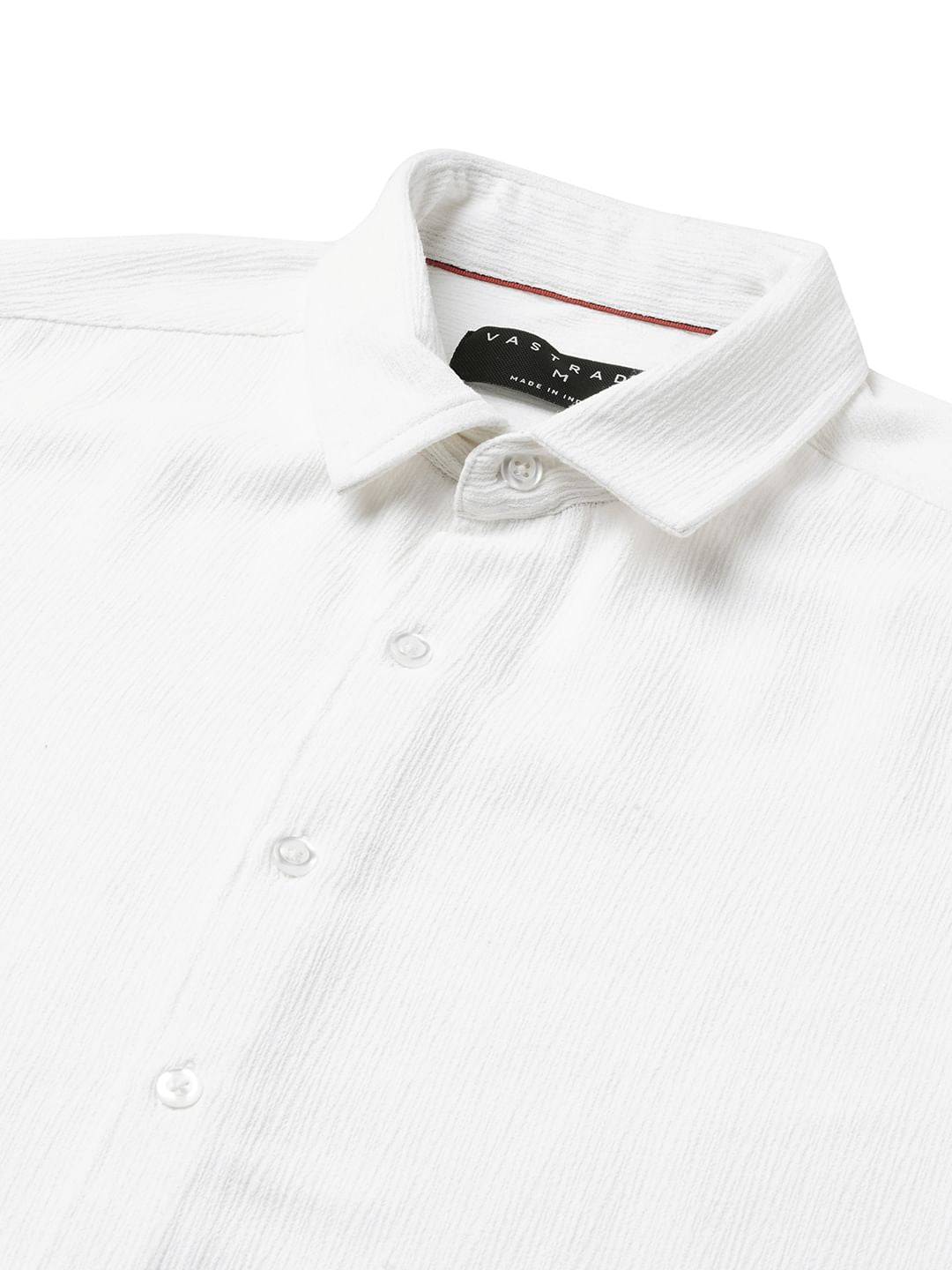 Debonair White Crepe Shirt Buy only at ₹699