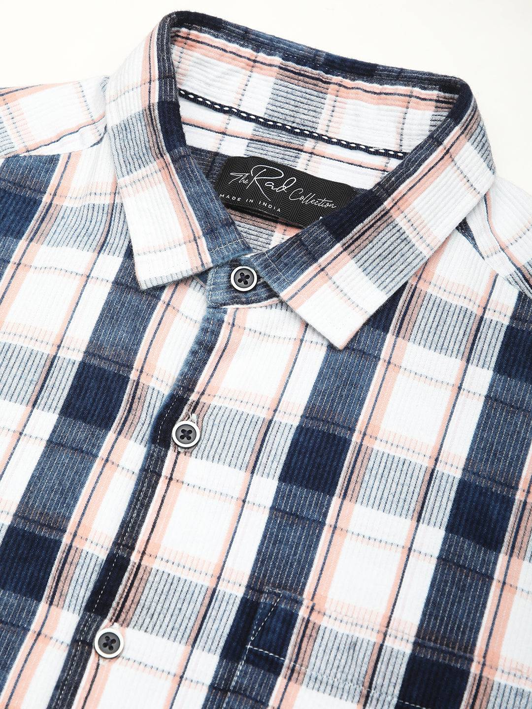 Twilight Navy & White Plaid Checks Shirt Buy only at ₹759