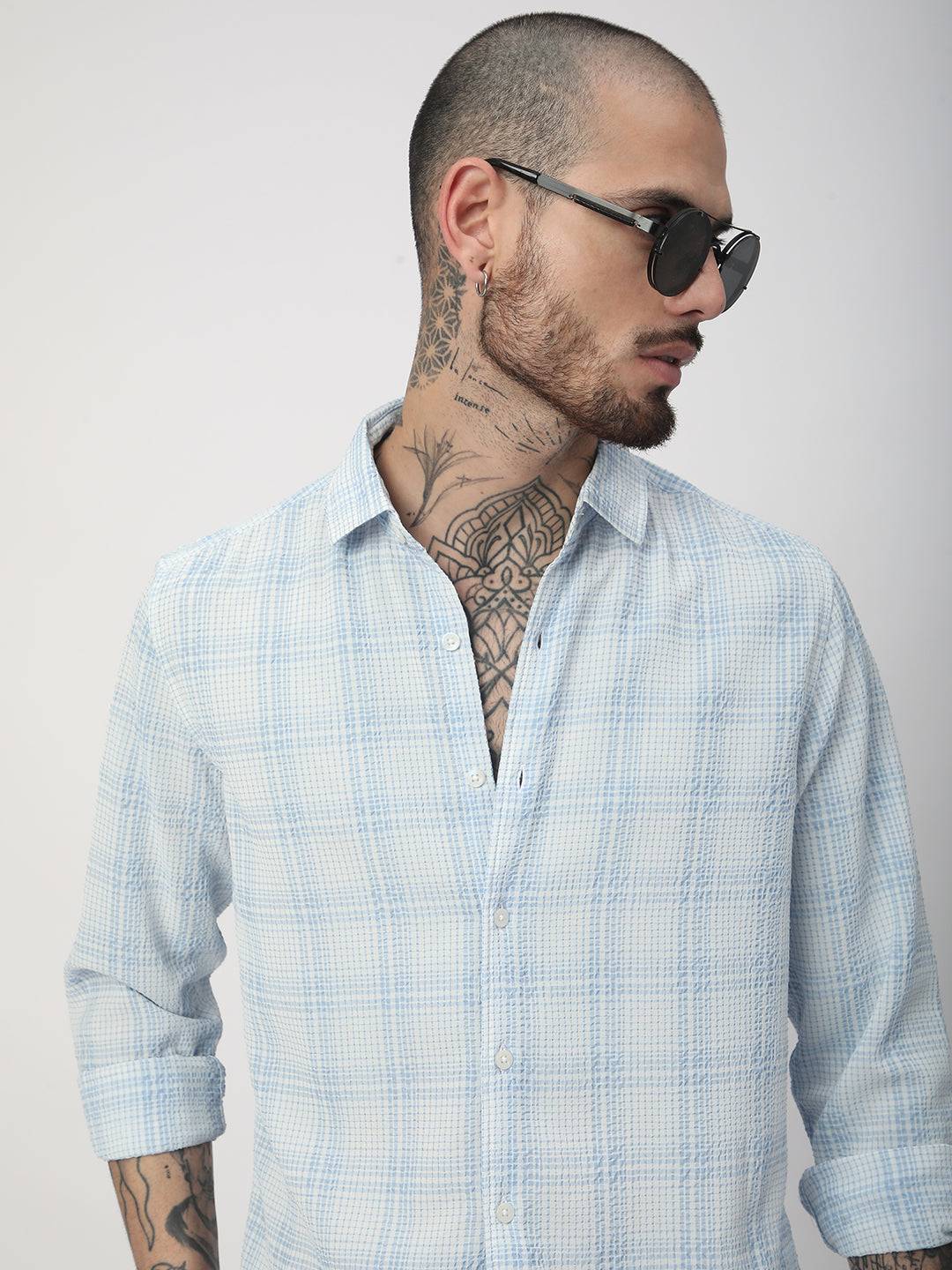 Bluey Mini Plaid Checks Seersucker Shirt Buy only at ₹659