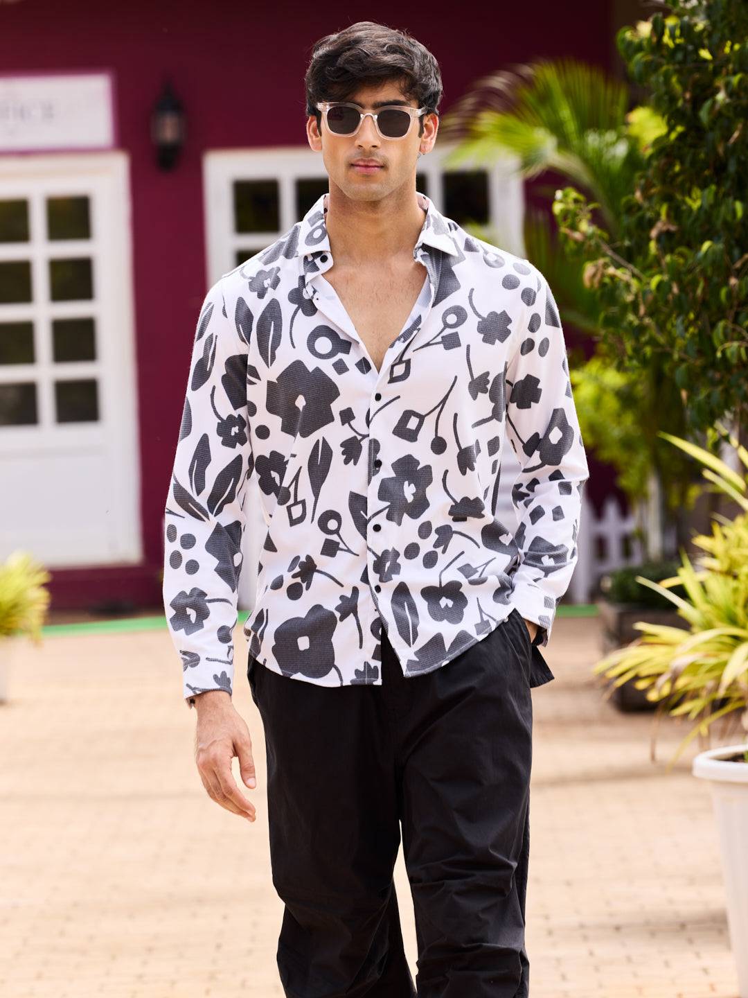 Self-Design Horizontal Striped Shirt Buy only at ₹699