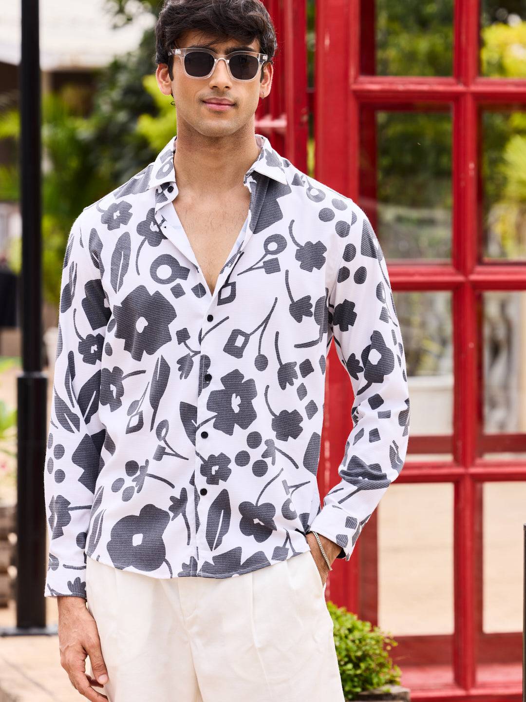 Self-Design Horizontal Striped Shirt Buy only at ₹699