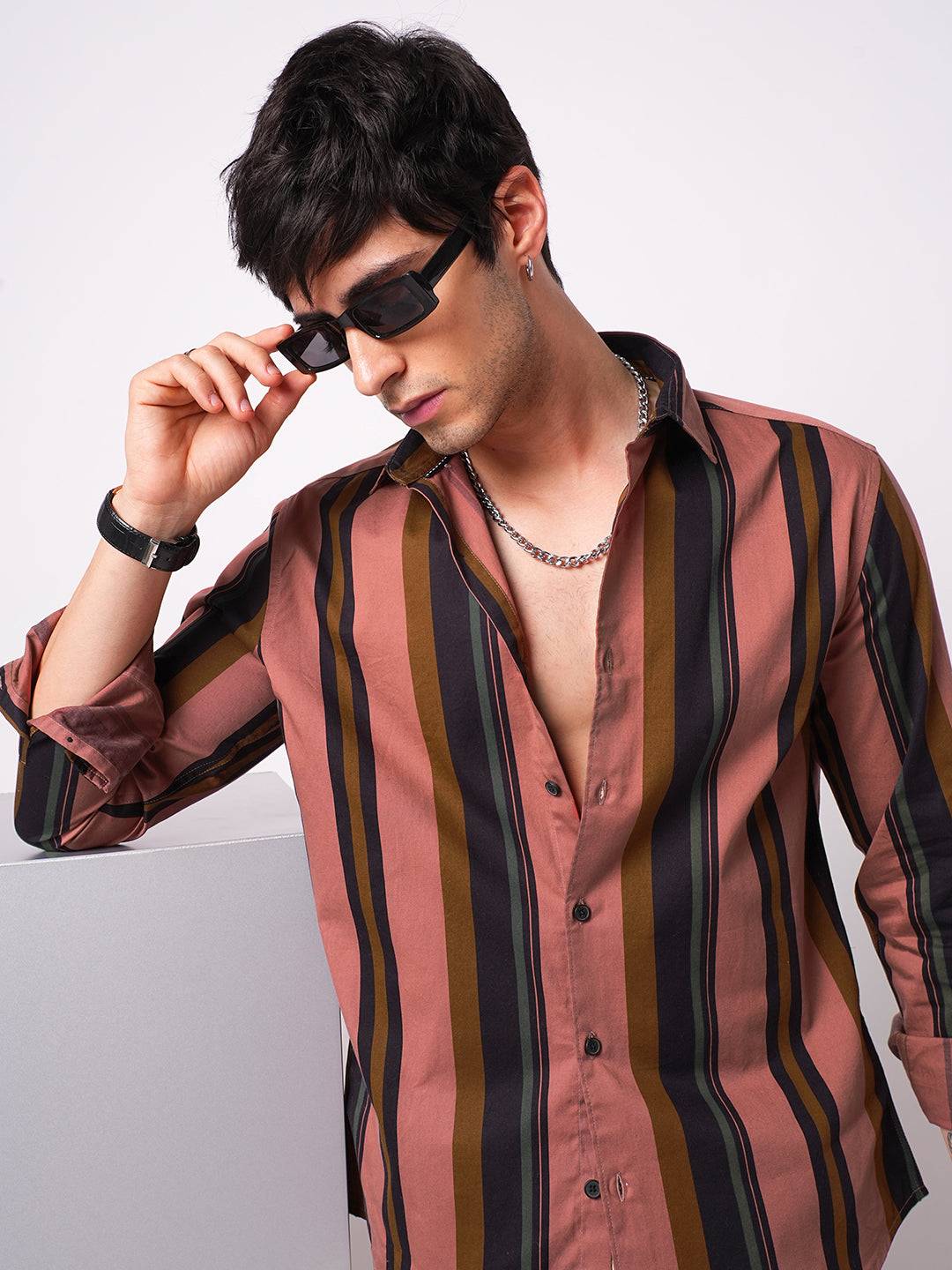 Multicolour Awning Striped Shirt Buy only at ₹759