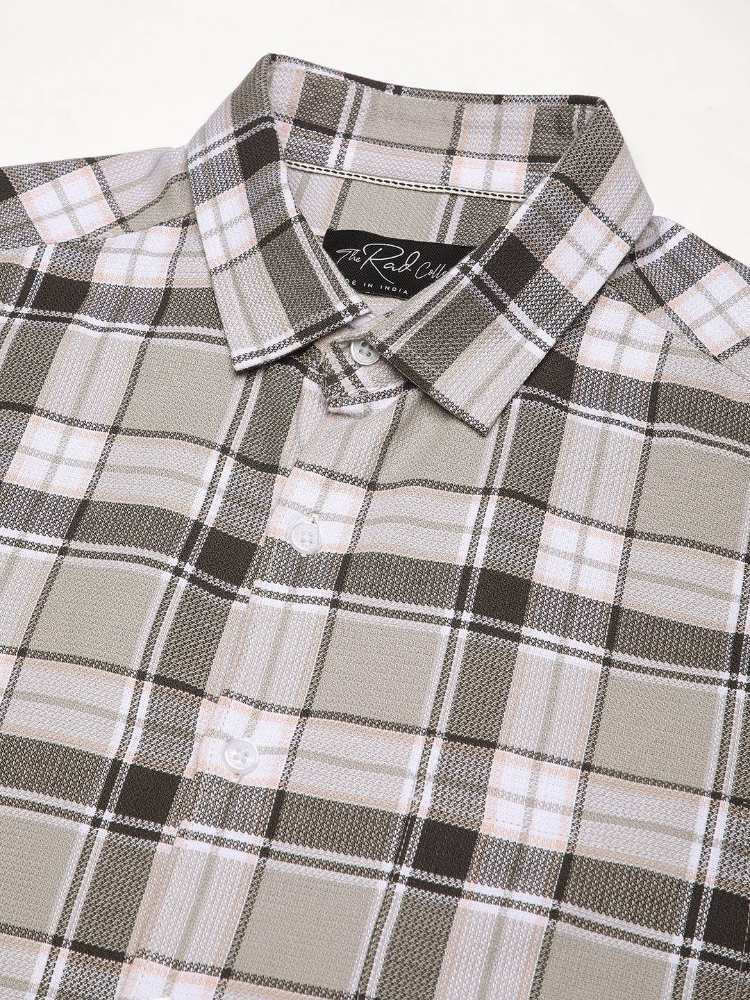 Grey Elegant Plaid Checks Shirt Buy only at ₹759
